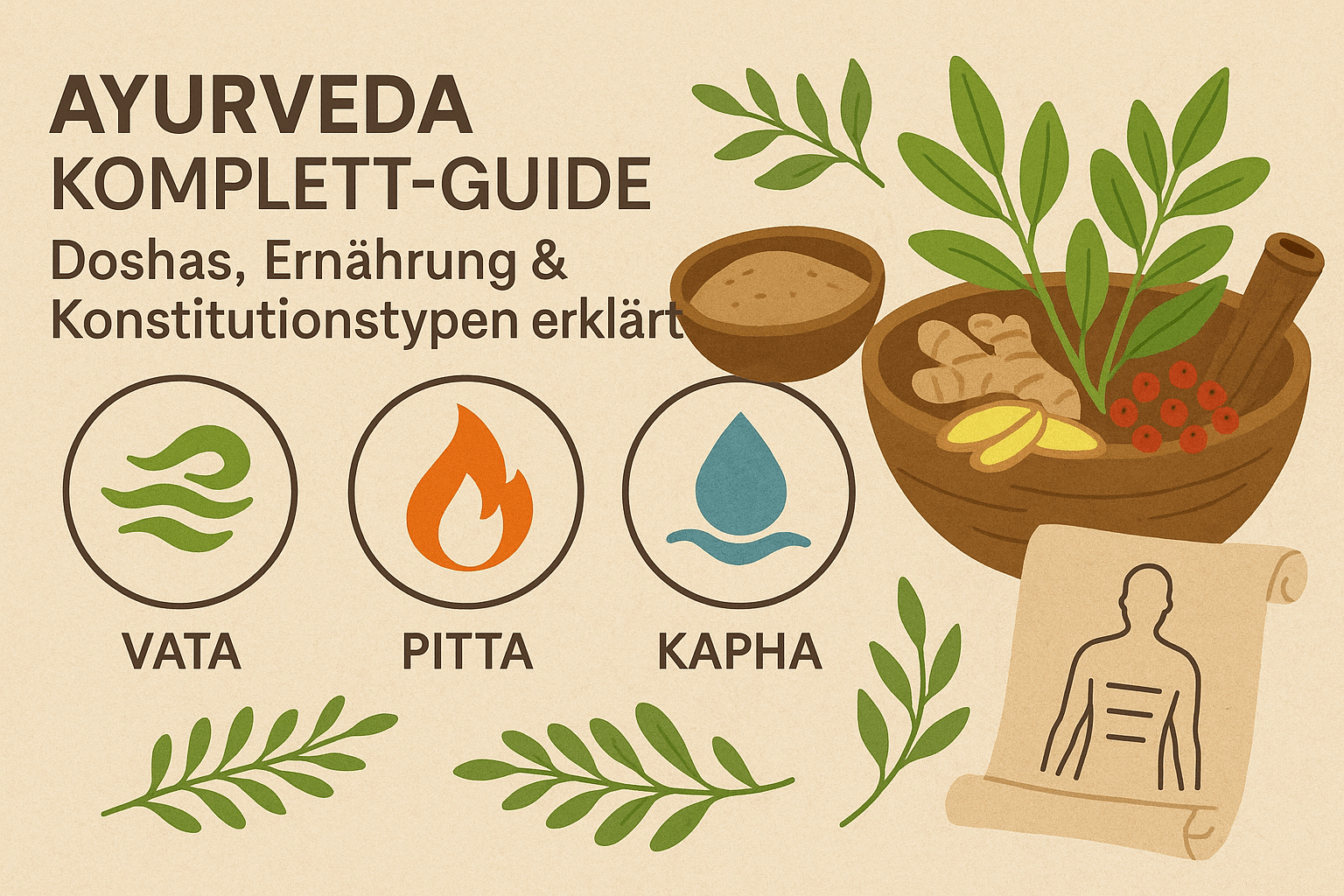 Ayurveda Guide: Doshas, Ernährung & Konstitutionstypen | 2025